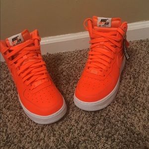 2018 Orange Nike Air Force Ones